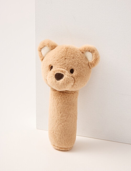 Teeny Weeny Plush Stick Rattle, Bear product photo
