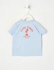 Teeny Weeny Good Vibes Playtime Short Sleeve Tee, Pale Blue product photo View 02 S