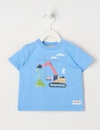 Teeny Weeny Play Time Digger Short Sleeve Tee, Azure product photo