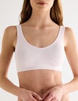 Lyric Seamfree Crop Top Removable Pads, Blush, 8-22 product photo