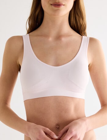 Lyric Seamfree Crop Top Removable Pads, Blush, 8-22 product photo