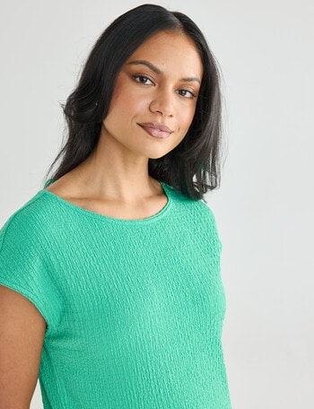 Whistle Textured Knit Tee, Apple product photo