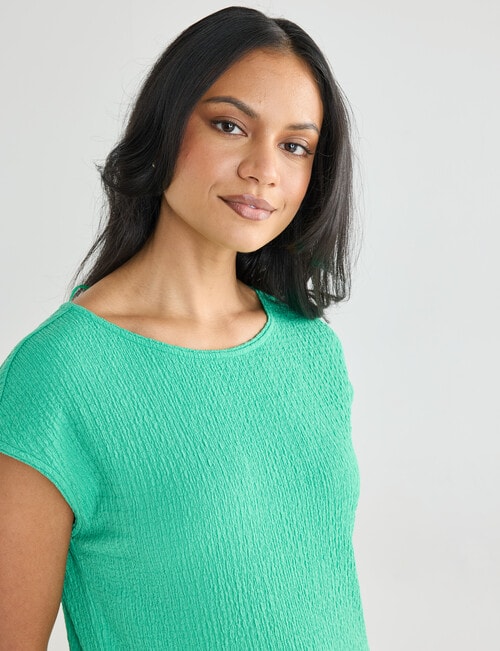 Whistle Textured Knit Tee, Apple product photo