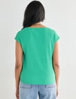 Whistle Textured Knit Tee, Apple product photo View 02 S