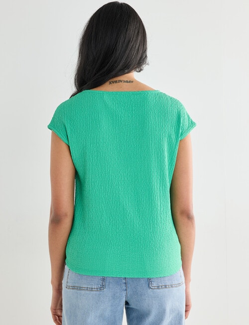 Whistle Textured Knit Tee, Apple product photo View 02 L