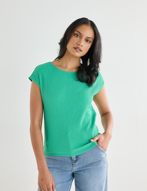 Whistle Textured Knit Tee, Apple product photo View 04 L