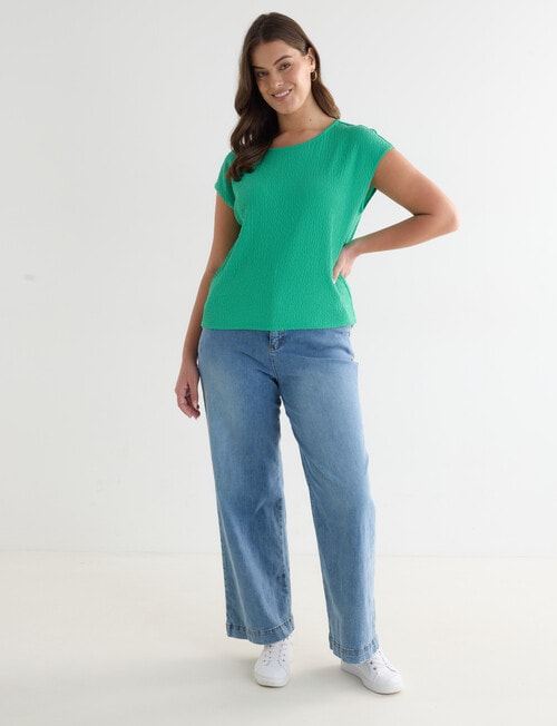 Whistle Textured Knit Tee, Apple product photo View 13 L