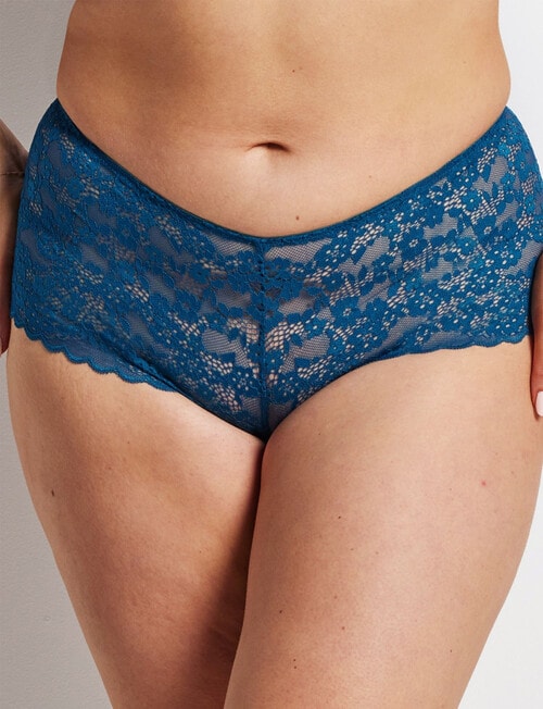 Perfects Be Free Lace Short Brief, Blue Coral product photo