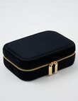 Boston + Bailey Large Velvet Jewellery Box, Black product photo
