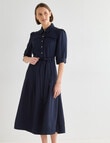 Jigsaw Renae Shirt Dress, Navy product photo View 03 S