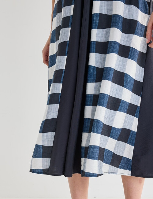 Jigsaw Lenore V-Neck Midi Dress, Border Print product photo View 09 L