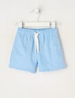 Teeny Weeny Stripe Linen-Blend Shorts, Blue product photo