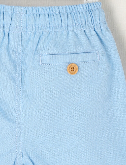 Teeny Weeny Stripe Linen-Blend Shorts, Blue product photo View 02 L