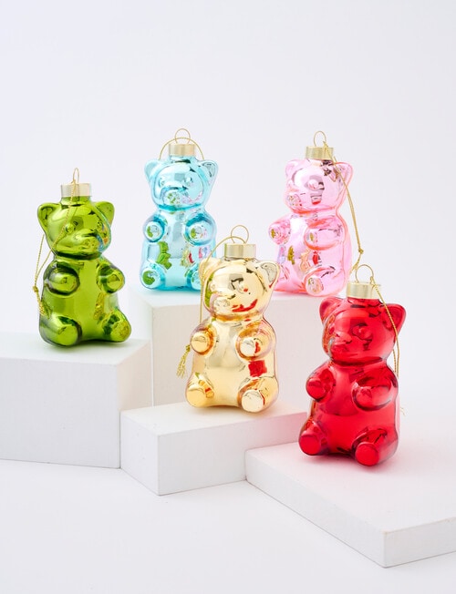 Christmas Shop Gummy Bear Glass Ornament product photo