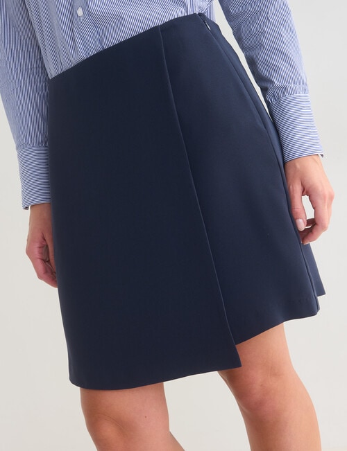 Oliver Black Cross Over Mini Skirt, Navy product photo