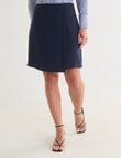Oliver Black Cross Over Mini Skirt, Navy product photo View 04 S
