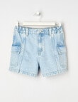 Switch Cargo Denim Shorts, Cali Blue product photo
