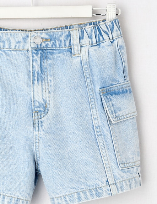 Switch Cargo Denim Shorts, Cali Blue product photo View 02 L