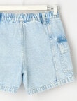 Switch Cargo Denim Shorts, Cali Blue product photo View 03 S