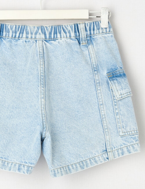 Switch Cargo Denim Shorts, Cali Blue product photo View 03 L