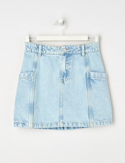 Switch Denim Cargo Skirt, Cali Blue product photo