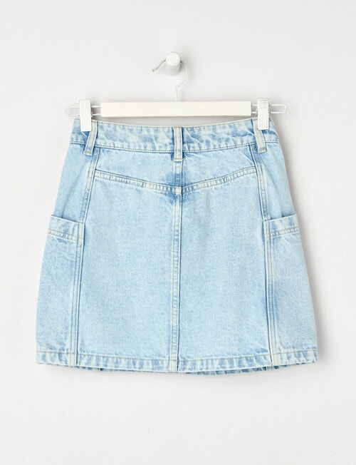 Switch Denim Cargo Skirt, Cali Blue product photo View 02 L