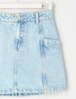 Switch Denim Cargo Skirt, Cali Blue product photo View 03 S