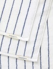 Sheridan Aven Stripe Towel Range, White product photo