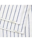 Sheridan Aven Stripe Towel Range, White product photo