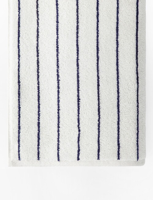 Sheridan Aven Stripe Towel Range, White product photo View 02 L