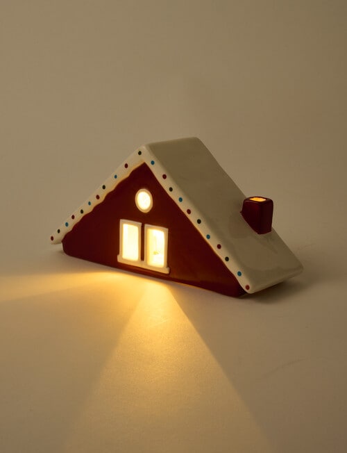 Christmas Shop Ceramic LED A Frame, Wide product photo View 02 L