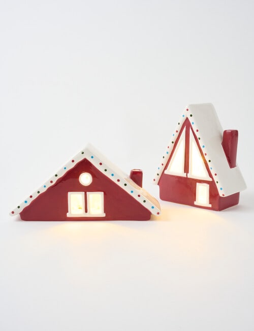 Christmas Shop Ceramic LED A Frame, Wide product photo View 05 L