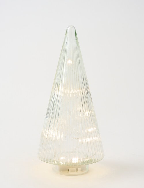 Christmas Shop Glass LED Tree Clear, Medium product photo