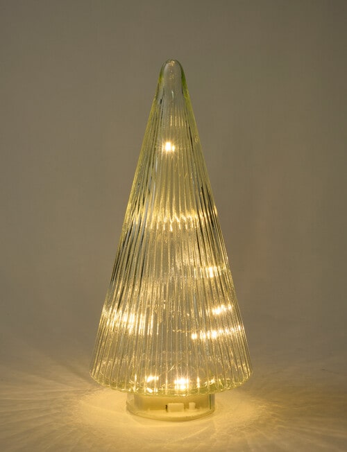 Christmas Shop Glass LED Tree Clear, Medium product photo View 02 L
