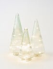 Christmas Shop Glass LED Tree Clear, Medium product photo View 04 S