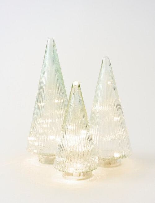 Christmas Shop Glass LED Tree Clear, Medium product photo View 04 L