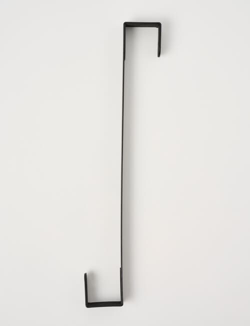 Christmas Shop Metal Wreath Hook, Black product photo View 02 L