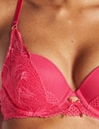 Perfects Cosmic Night Push Up Bra, Raspberry, B-D product photo View 03 S