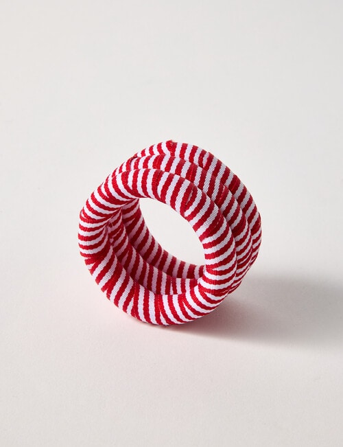 Christmas Shop Candy Cane Napkin Ring, Red & White product photo View 02 L