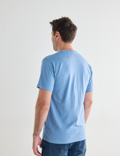 Chisel Ultimate Crew Tee, Sky Blue product photo View 02 L