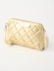 Boston + Bailey Embossed Metallic Crossbody Bag, Gold product photo View 03 S
