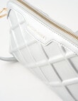 Boston + Bailey Embossed Metallic Crossbody Bag, Silver product photo View 05 S