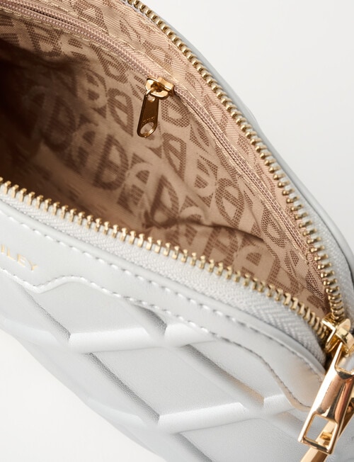 Boston + Bailey Embossed Metallic Crossbody Bag, Silver product photo View 06 L