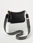 Boston + Bailey Leather Tassel Crossbody Bag, Black product photo