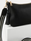 Boston + Bailey Leather Tassel Crossbody Bag, Black product photo View 04 S