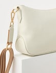 Boston + Bailey Leather Tassel Crossbody Bag, Ivory product photo View 05 S