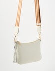 Boston + Bailey Leather Tassel Crossbody Bag, Ivory product photo View 06 S