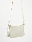 Boston + Bailey Leather Tassel Crossbody Bag, Ivory product photo View 07 S