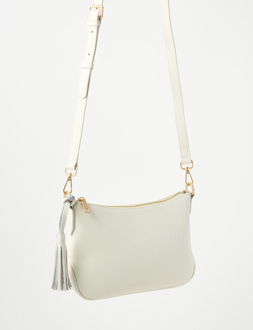 Boston + Bailey Leather Tassel Crossbody Bag, Ivory product photo View 07 L