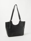 Boston + Bailey Leather Tassel Tote Bag, Black product photo